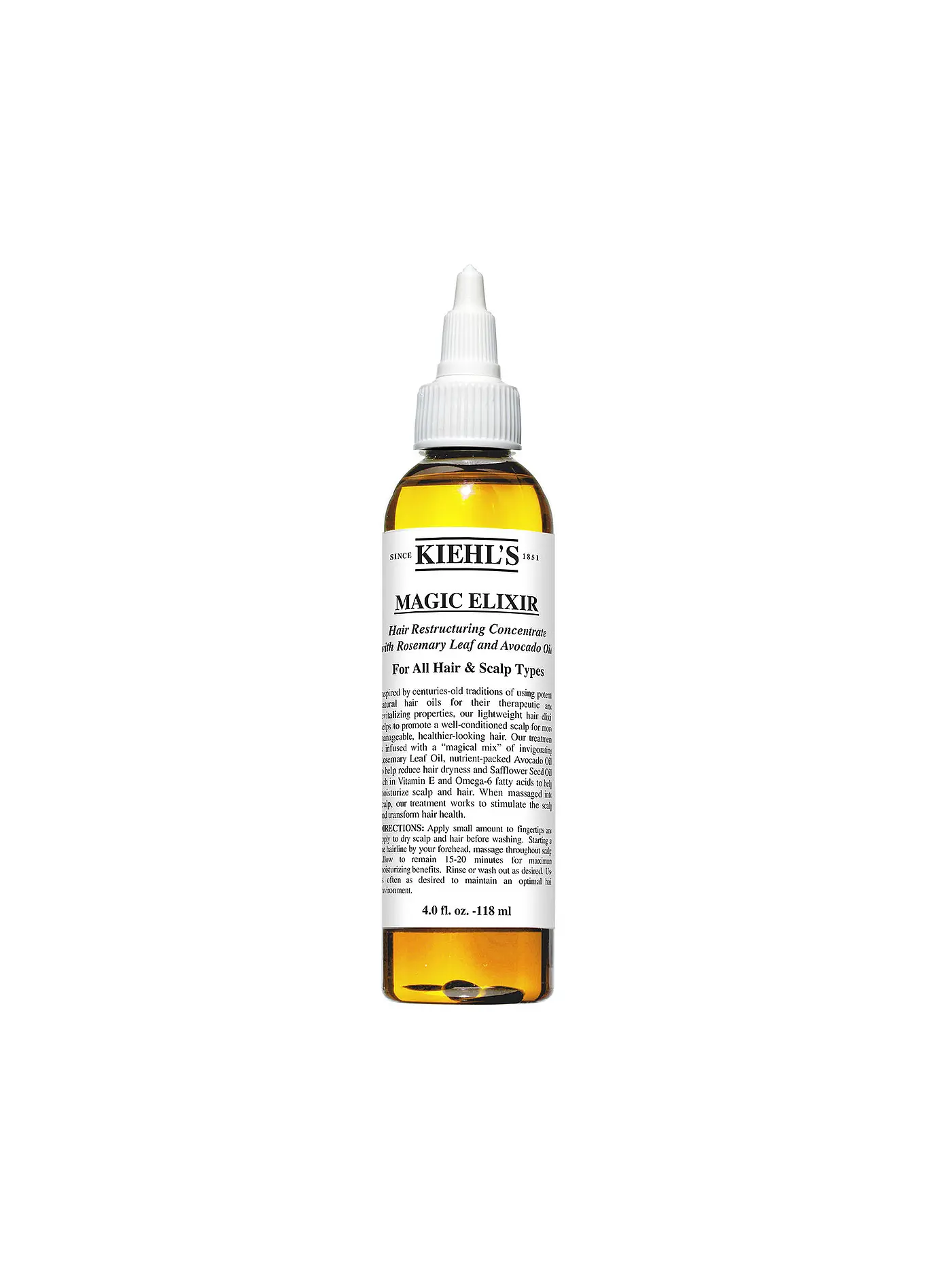 KIEHL'S | Magic Elixir Hair Restructuring Concentrate with Rosemary Leaf and Avocado 118ml | 
